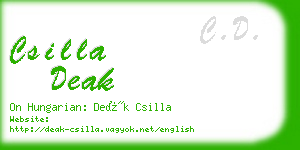 csilla deak business card